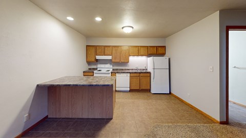 Floor plan for 1 bed, 1 bath, 700 sqft